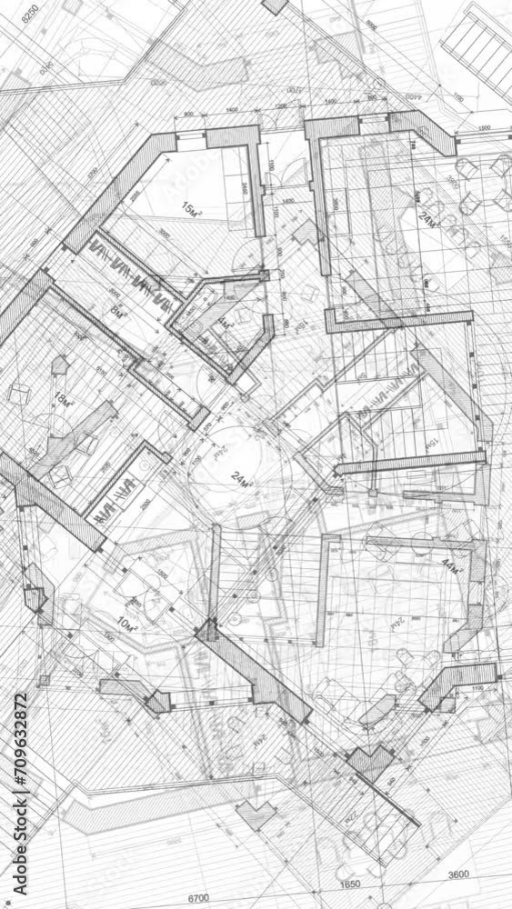 Architecture design: blueprint plan - illustration of a plan modern residential building, technology, industry, business concept illustration: real estate, building, construction, architecture sketch Architecture design: blueprint plan - illustration of a plan modern residential building, technology, industry, business concept illustration: real estate, building, construction, architecture sketch