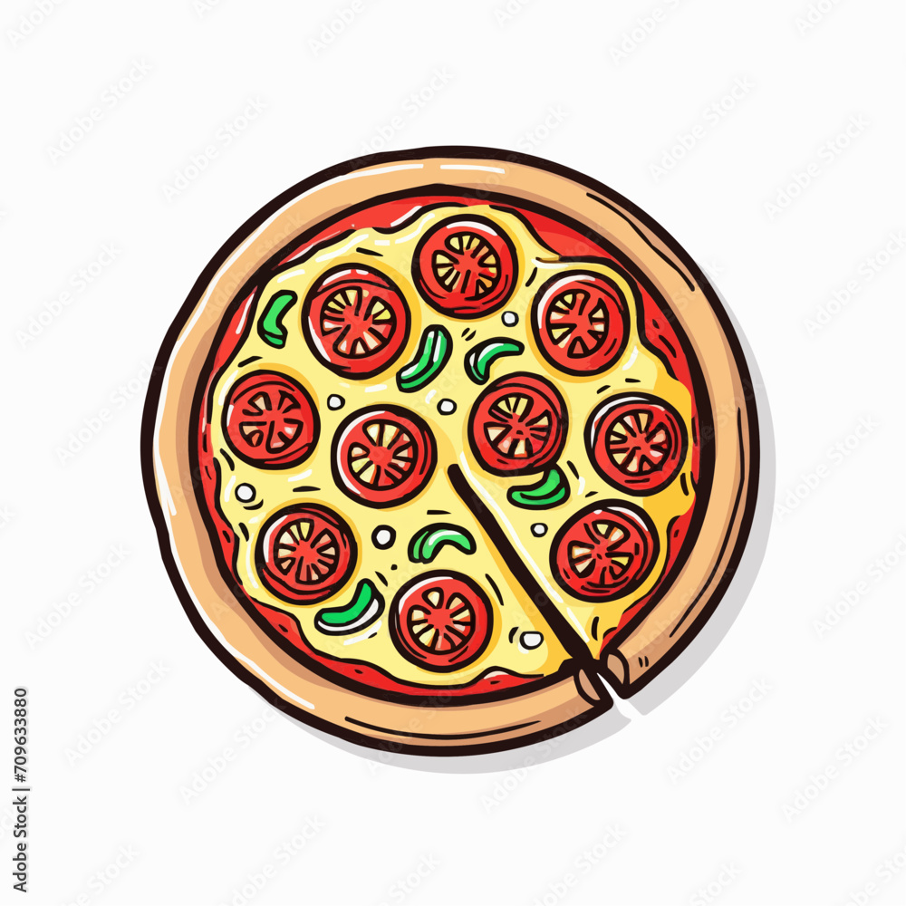 pizza isolated on white background pizza isolated on white background