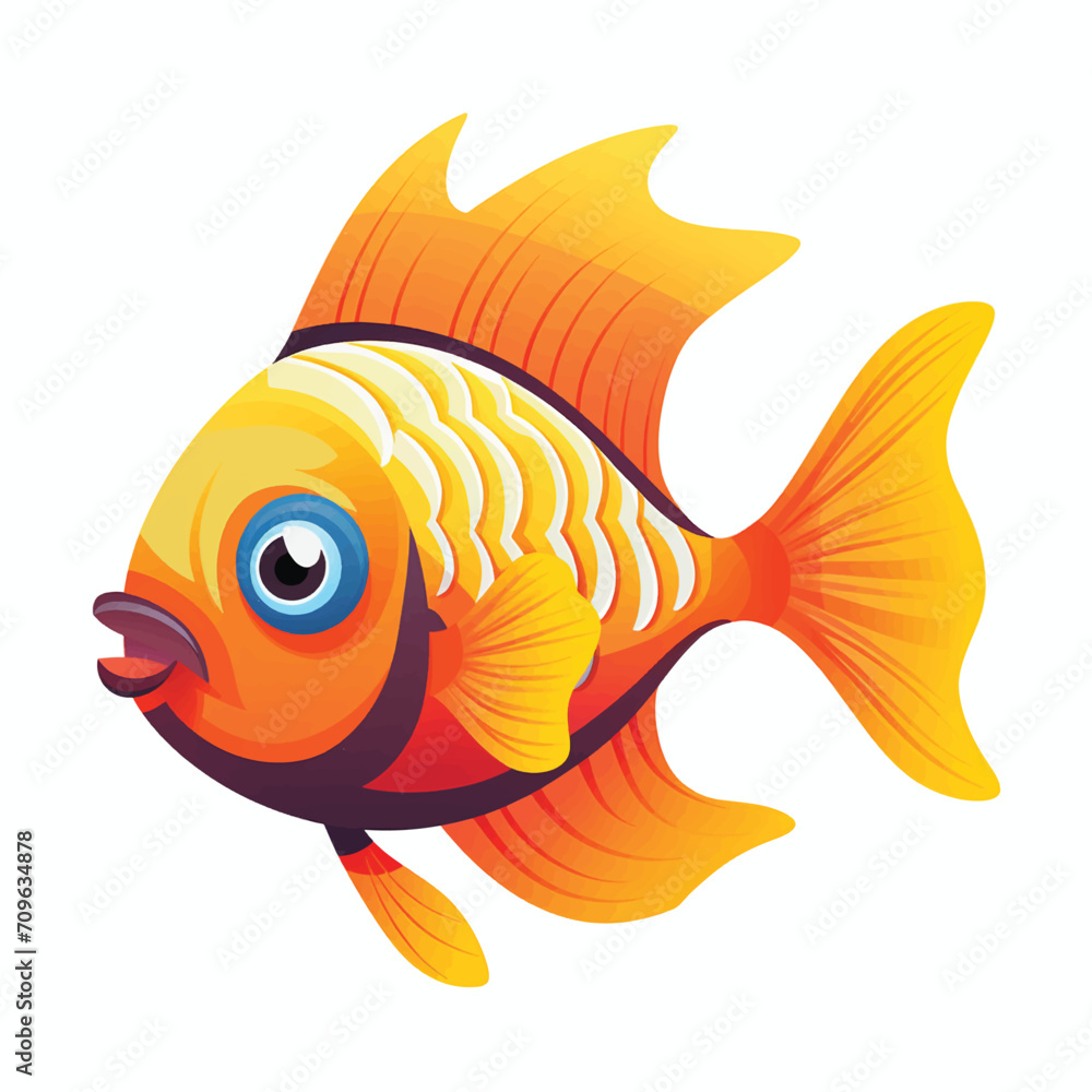 Vetor De Line Drawings Of Fish Blue And Orange Betta Fish Koi Fish Vetor de line drawings of fish blue and orange betta fish koi fish