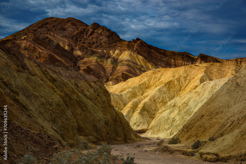 Colorful sand Painted Hills landscape in National Monument