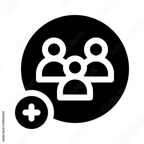 new employee glyph icon