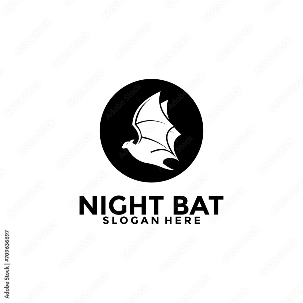 Bat logo vector, Creative Bats logo design template Bat logo vector, Creative Bats logo design template