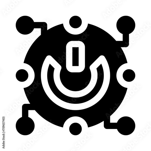 digitalisation glyph icon