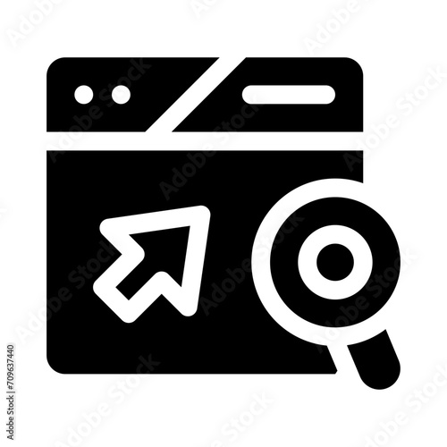 searcher glyph icon