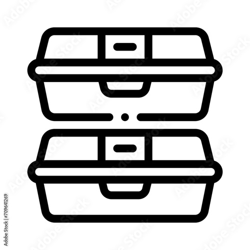 food container line icon