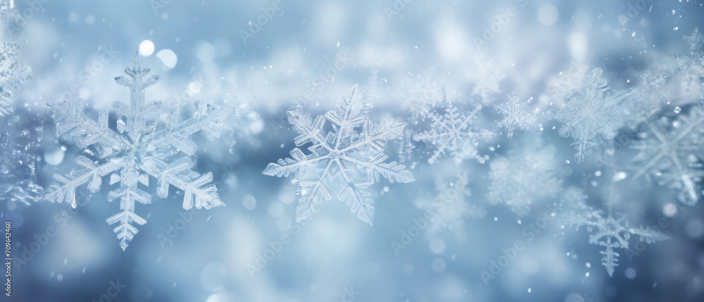 winter snowflake background