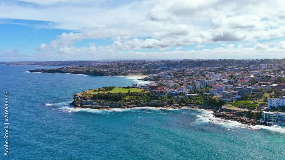 Sydney, Australia: Aerial view of iconic Bondi Beach, famous surf beach in capital city of Australian state of New South Wales and most populous city in Australia
Sydney, Australia: Aerial view of iconic Bondi Beach, famous surf beach in capital city of Australian state of New South Wales and most populous city in Australia