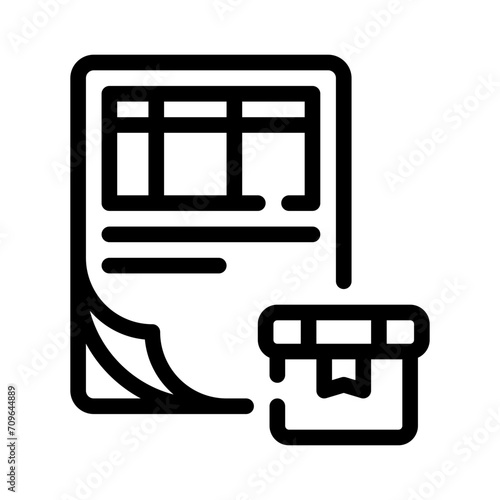 waybill line icon