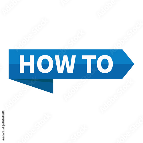 How To In Blue Rectangle Ribbon Shape For Tutorial Education Guidance Information Announcement Business Marketing Social Media
