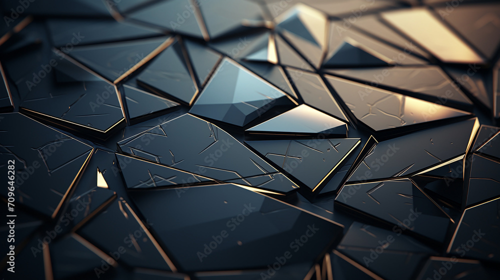 Fototapeta premium Abstract geometric created with Generative Ai