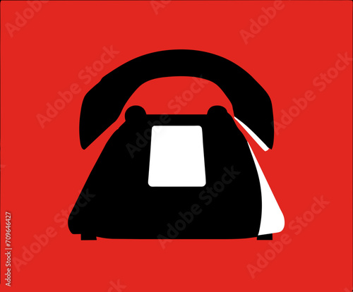 Telephone cord icon. vektor icon illustation