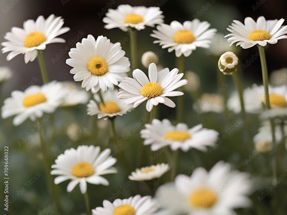 Fototapeta premium daisies in a field