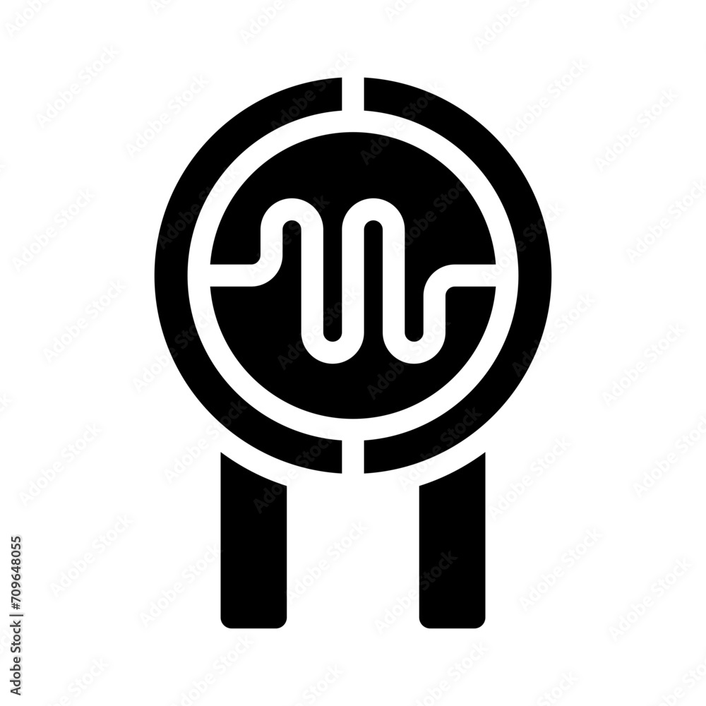 ldr sensor glyph icon ldr sensor glyph icon