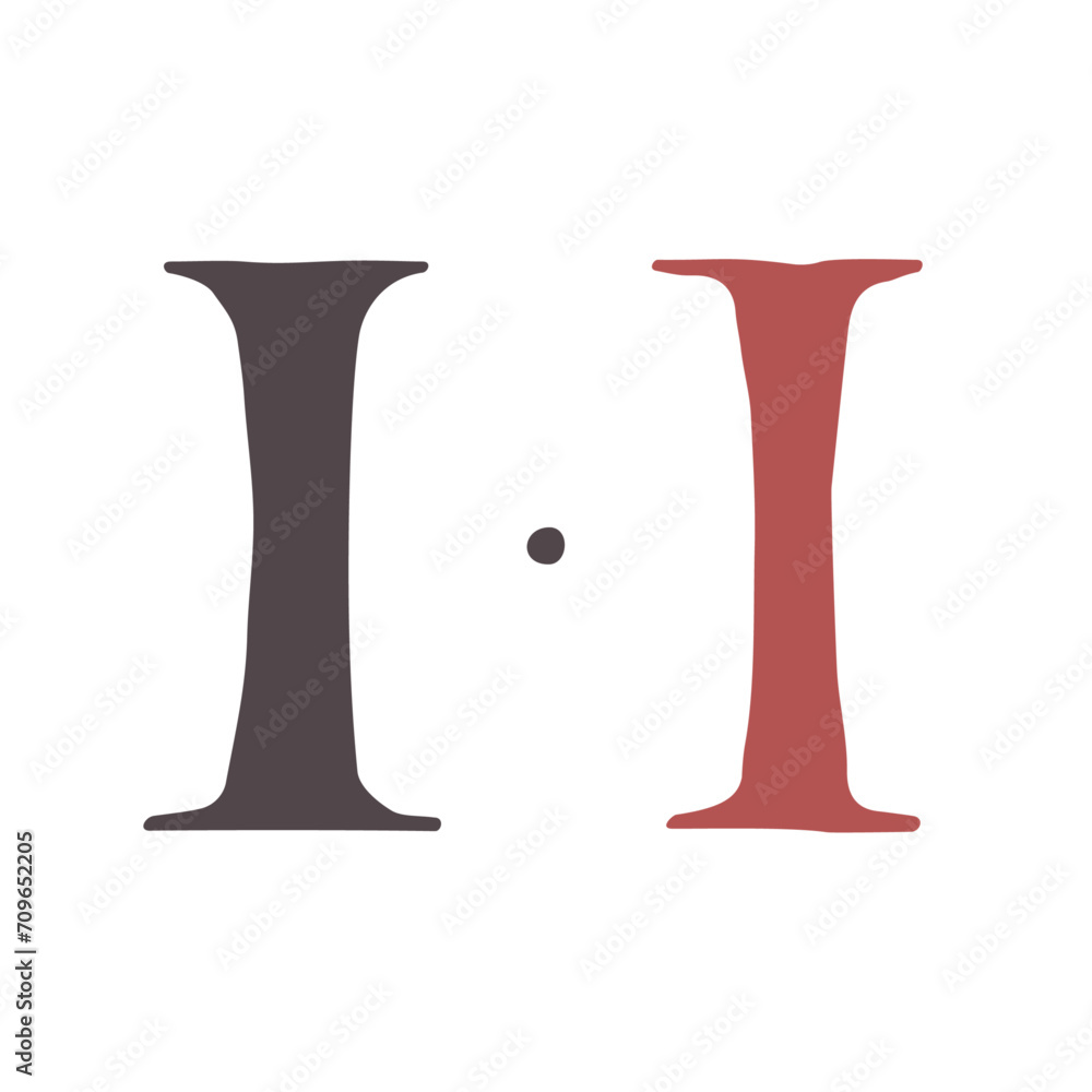 Letter I Carolingian Majuscule. Old Romanesque font from 13th century. Square Capitals from medieval manuscript. Upper-case lettering, the base for Lombardic capitals. Elegant classic serif font. Letter I Carolingian Majuscule. Old Romanesque font from 13th century. Square Capitals from medieval manuscript. Upper-case lettering, the base for Lombardic capitals. Elegant classic serif font.