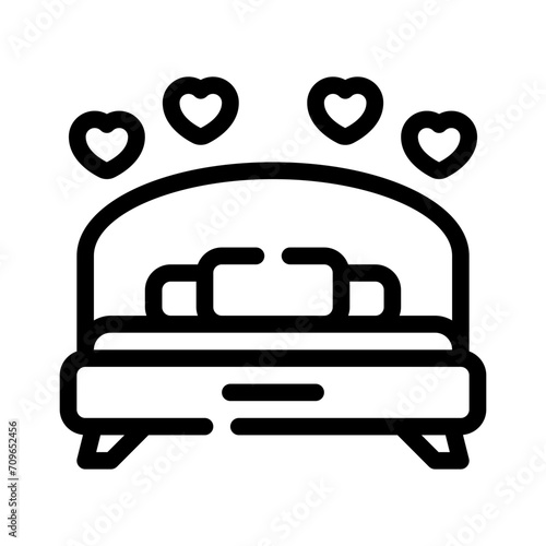bed line icon