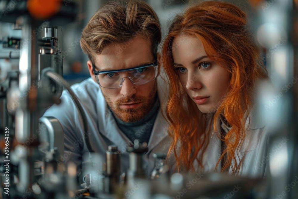 Scientists in the laboratory conduct research using a microscope, analyze samples, and collaborate on medical and scientific advances. Scientists in the laboratory conduct research using a microscope, analyze samples, and collaborate on medical and scientific advances.