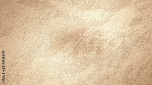 Clay background or cement wall mixed with small coarse effect with gradient yellow-brown tone.