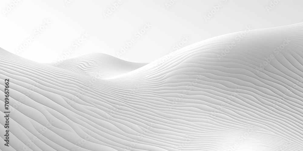 Abstract 3D Background, white grey wavy waves flowing ripple surface Abstract 3D Background, white grey wavy waves flowing ripple surface