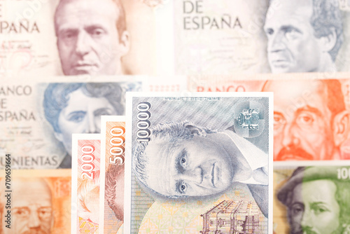 Spanish peseta a business background photo