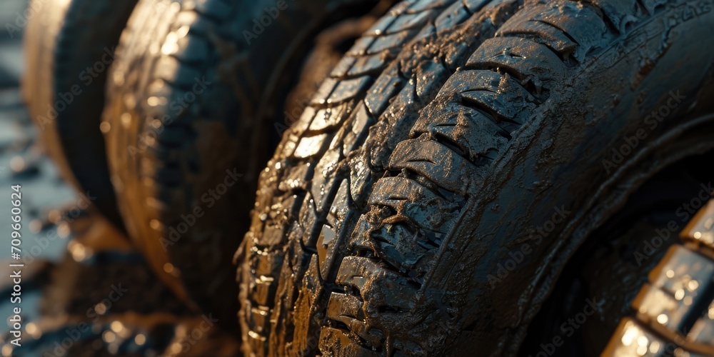 Close Up of Tire on Beach Close Up of Tire on Beach