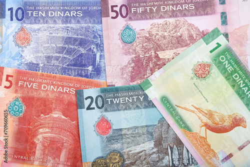 Jordanian dinar a new serie of banknotes photo