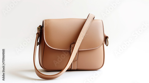 The Elegance of Simplicity, A Poetic Encounter of a Brown Purse on a White Table