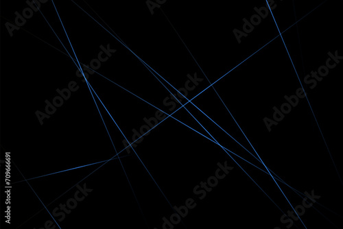 Abstract black with blue lines, triangles background modern design. Vector illustration EPS 10.