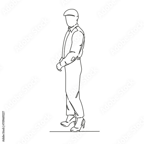 man in high heels