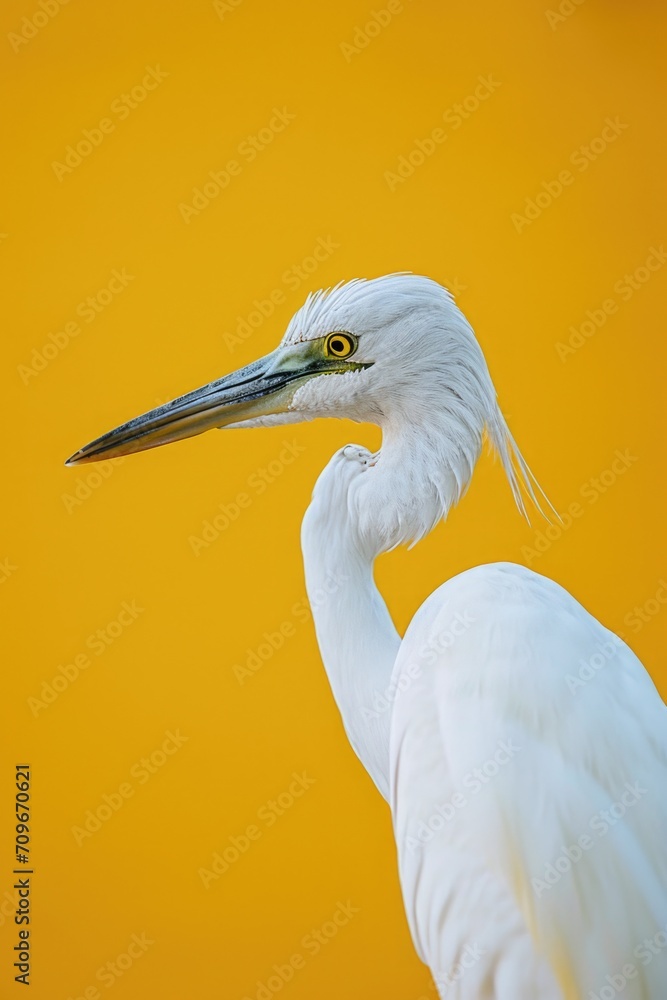 A close-up photograph of a bird against a vibrant yellow background. This image can be used to add a pop of color and nature to various design projects A close-up photograph of a bird against a vibrant yellow background. This image can be used to add a pop of color and nature to various design projects