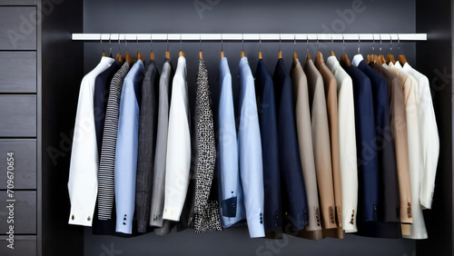 clothes in a wardrobe © Ozgurluk Design
