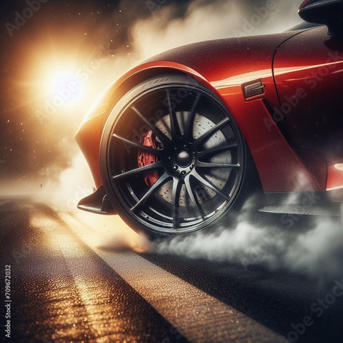 Sports car wheel for automobile companies