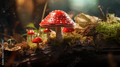 Amanita muscaria magic mushroom photo