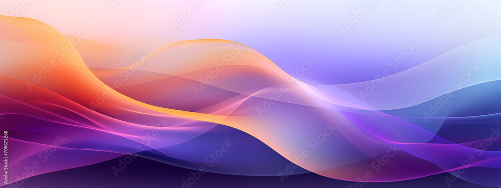 a colorful wave background for desktop, in the style of light violet and orange, bright abstract