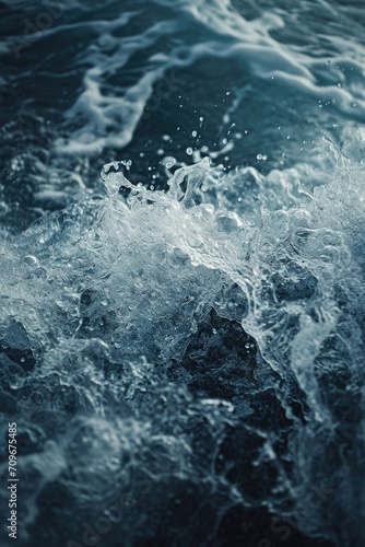 A close up view of the soothing waves on a body of water. Perfect for adding a touch of tranquility to any project