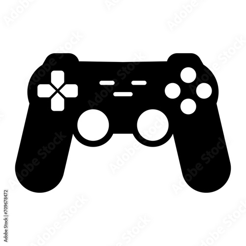 Joystick gamepad, game console or game controller. Vector illustration