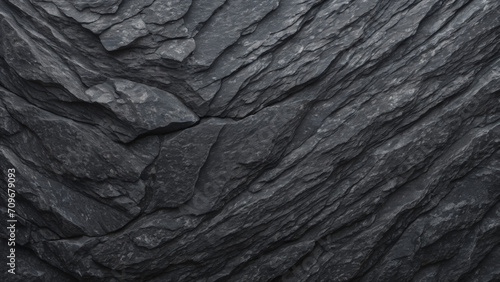 close up of texture , black rock 