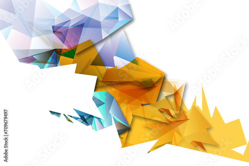 Geometric elements background ,origami paper origami bird photo