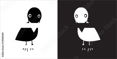 Illustration vector graphics of crow icon