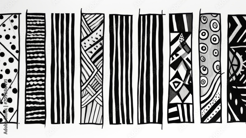 Minimalistic pattern of black lines in vector style Minimalistic pattern of black lines in vector style