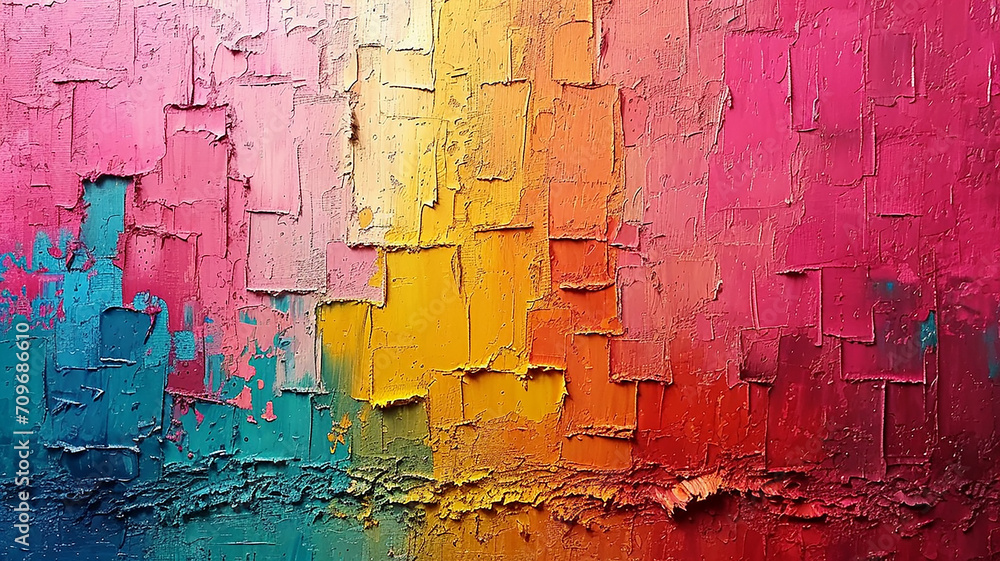 Obraz premium Abstract multicolor background with textured volumetric surface