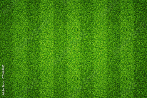 Background football field with striped green grass