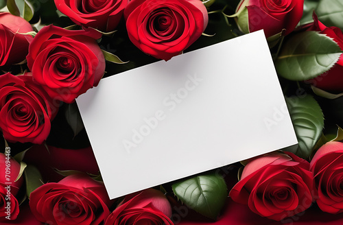 white sheet of paper around a rose