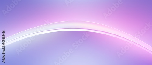 A delicate arc with a soft glow set against a purple to white gradient