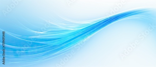 Flowing light waves in shades of blue over a gentle gradient background