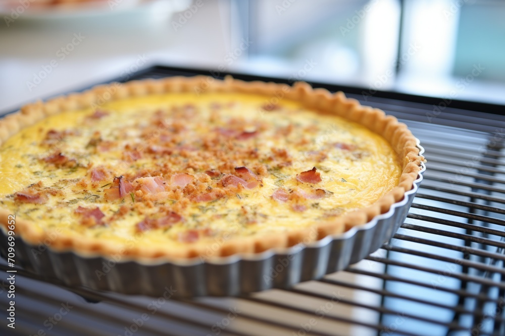 quiche lorraine with a golden crust fresh from the oven quiche lorraine with a golden crust fresh from the oven
