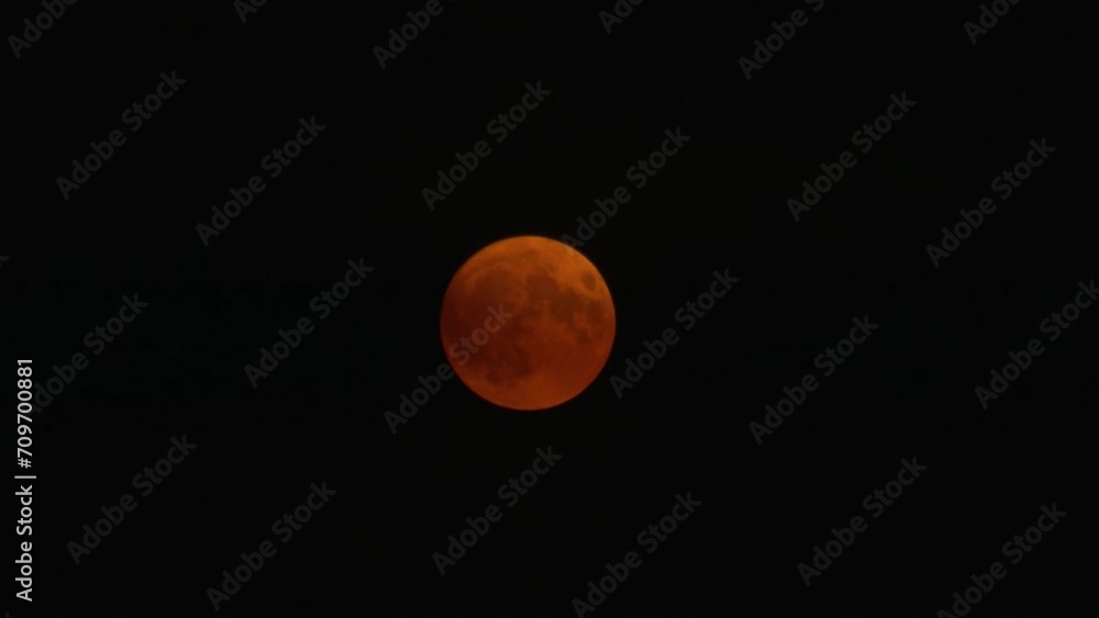 Red Full Moon at Night Red Full Moon at Night