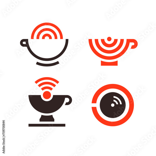 Wifi signal internet symbol set icons, the wireless and free wifi hotspot, wi-fi zone connect, vector illustration