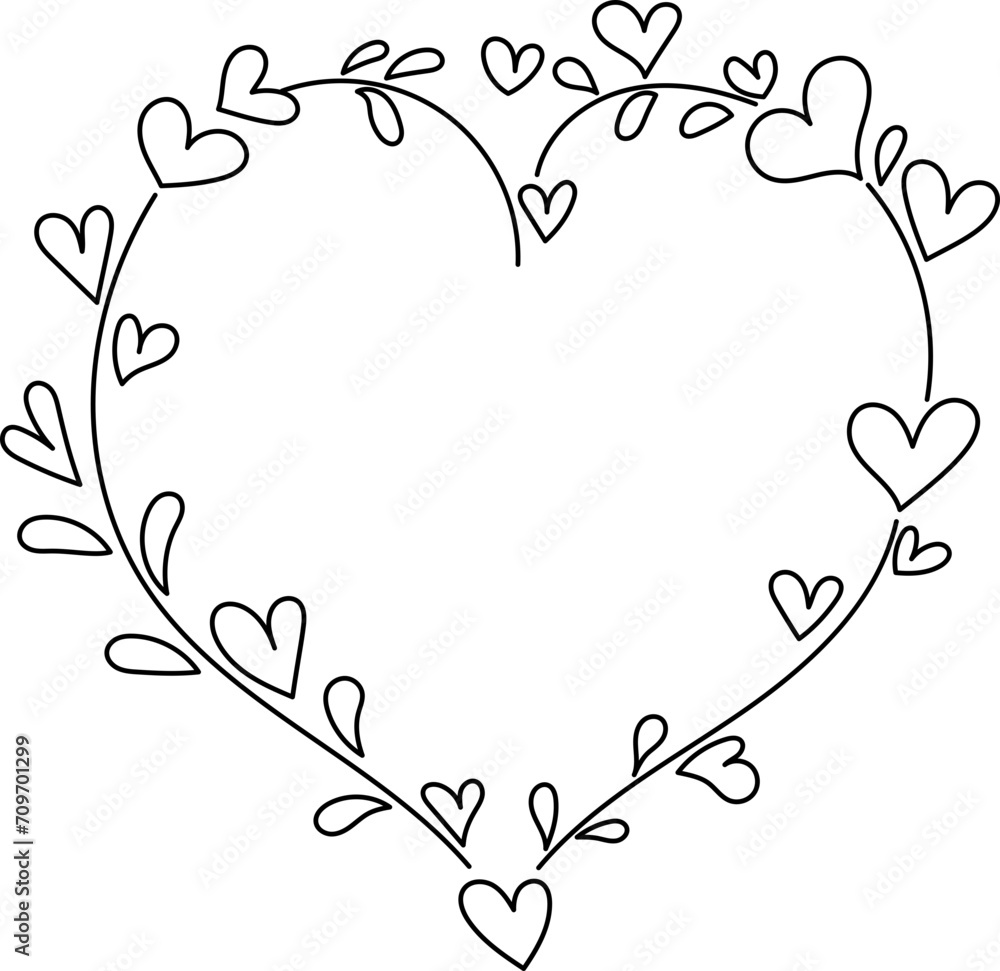 Valentine's Gnomes Cute hand drawn cartoon. cute leaves flowers