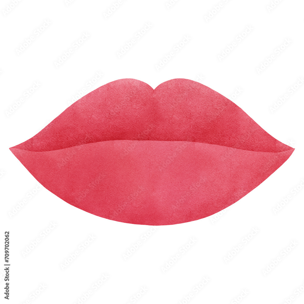 red lips kissing mouth watercolor clip art red lips kissing mouth watercolor clip art