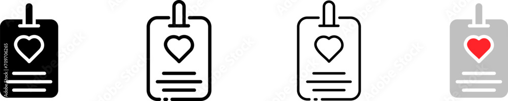 Badge icons with heart. Different styles, badges with heart, badge design. Vector icons Badge icons with heart. Different styles, badges with heart, badge design. Vector icons